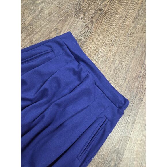 Trend Basic 1980s Blue/Purple Stretchy Stirrup Pants Vintage Women's Medium - Picture 2 of 4